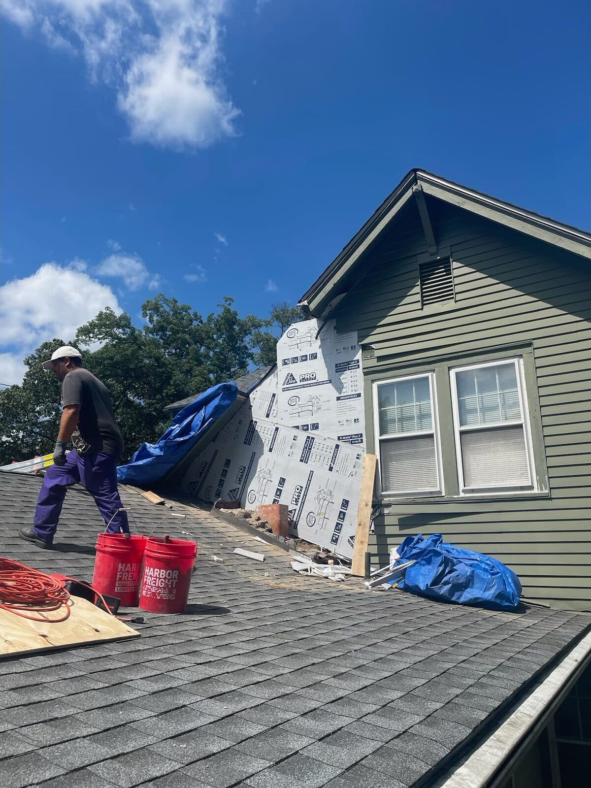 Completed roof replacement project by Tri-State Roofing in New Jersey